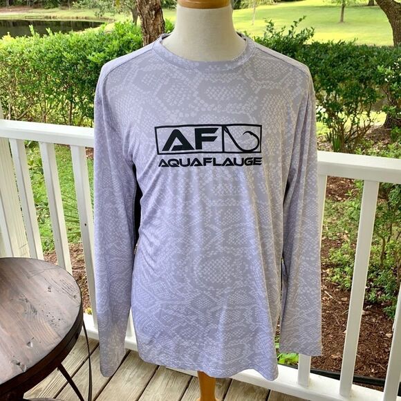 Aquaflauge L/S Performance Shirt. Reptile Print. - Picture 3 of 9